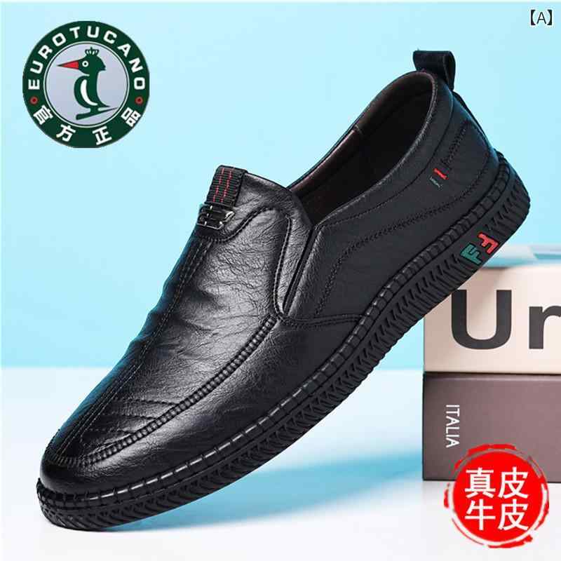 ドライビング シューズ 万能 メンズ Oulen Woodpecker カジュアル レザーシューズ メンズ 革 通気性 春 メンズシューズ ワン ステップ 滑り止め ソフトレザー ソフト ソール ドライビングシューズ