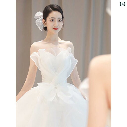 ウェディング ドレス ストラップレスの 軽い ウェディングドレスの 2025年の 花嫁の メイン 糸 小さい フランスの 外出 糸の 質感の 旅行 撮影 歓迎 ウェディング ドレス ストラップレスの 軽い ウェディングドレスの 2025年の 花嫁の メイン 糸 小さい フランスの 外出 糸の 質感の 旅行 撮影 歓迎