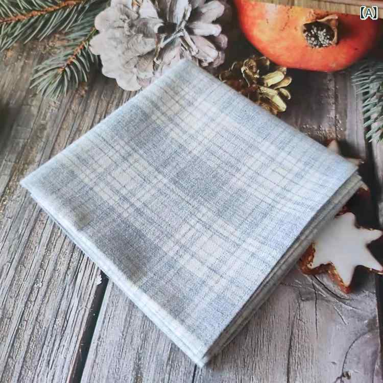 メンズ ハンカチ おしゃれ 英国 チェック 柄 コットン メンズ ハンカチ 綿 吸汗性 柔らかい レディース エレガント スクエアタオル 昔ながら