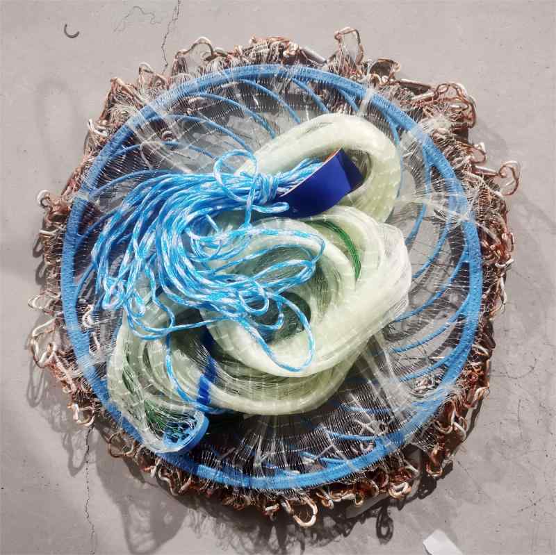 釣り メッシュ ネット 鉛 シンカー スチール 太い 釣り糸 キャスティングネット 手 投げ ネット 大型 ..