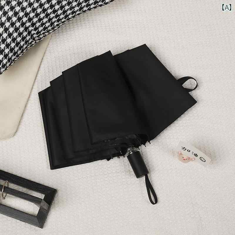 日傘 日焼け防止 コンパクト 傘は 強化 され 男女兼用の 折りたたみ 傘 シンプル 手動の 晴 雨 兼用 強力な 10本 骨の 日よけ パラソルです。