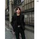 ビジネス スーツ リクルート メンズ メンズ 韓国 ショルダーパッド入りの 小さい スーツ ジャケット で ハイエンド 英国 風の エレガントな 紳士服 の ビ...