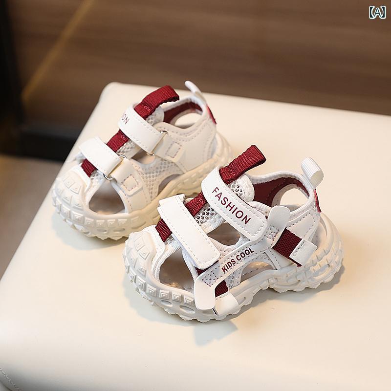 ベビー サンダル スリッポン 男の子用 幼児用 シューズ 2025夏 ベビー ソフト ソール 1 ～ 2歳 女の子..