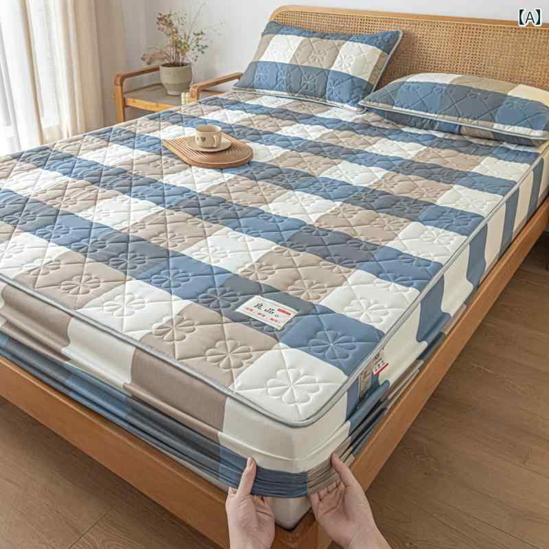 マットレス カバー インテリア タイプ A 大豆 繊維 抗菌 キルティング フィットシーツ シングル ピース..