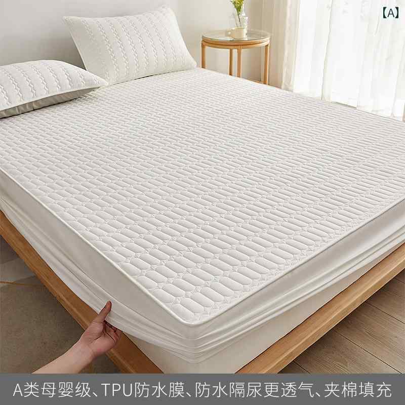 マットレス カバー インテリア クラス A 防水 フィットシーツ シングル ピース キルティング シモンズ ..