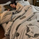 おしゃれな ブランケット 毛布 ミルク フリースブランケット 厚手 冬用 コーラル フランネル スモール ブランケット シングル 昼寝 オフィス ソファ シーツ