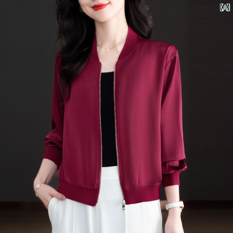 春秋 レディース カジュアル ジャケット ベースボール ジャケット ショート レディース 2025 春 ファッ..