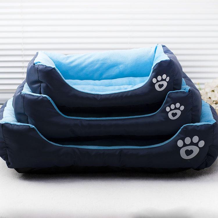 Crates, Kennels - 秋冬 ペットベッド 犬猫用 中小型 ふわふわ 暖か クッション 寝床 室内 ふかふか素材 柔らかい ぬくぬく