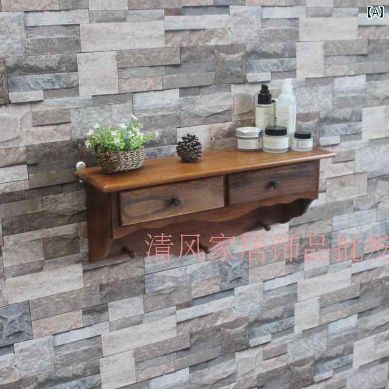 インテリアに最適 便利 棚 ラック Qingfeng Home Furnishingsの 白い 田園 風の 棚 壁掛け キャビネッ..