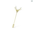 ブローチ ワンポイント コサージュ ヘラジカの ワンワード ピン メンズスーツ ブローチ 高級 レディース 精巧 ファッション コサージュ カーディガン バック...