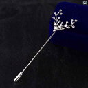 ブローチ ワンポイント コサージュ メンズ ブローチ ヘラジカ ビジネス スーツ 襟 花 ハイエンド 金 メッキ ピン 一言 コート アクセサリー レディース ...