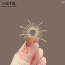 コサージュ メンズ アクセサリー シンプル ラインストーン ラウンド ブローチ メンズ レディースの 太陽 神 スーツ ジャケット ピン アクセサリー