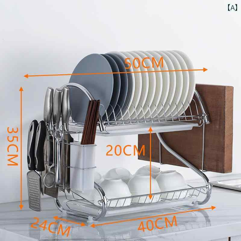 キッチン用 収納 ラック 便利 キッチン ラック 食器用 排水 多層 ボウル 家庭用 カウンター トップ 食..