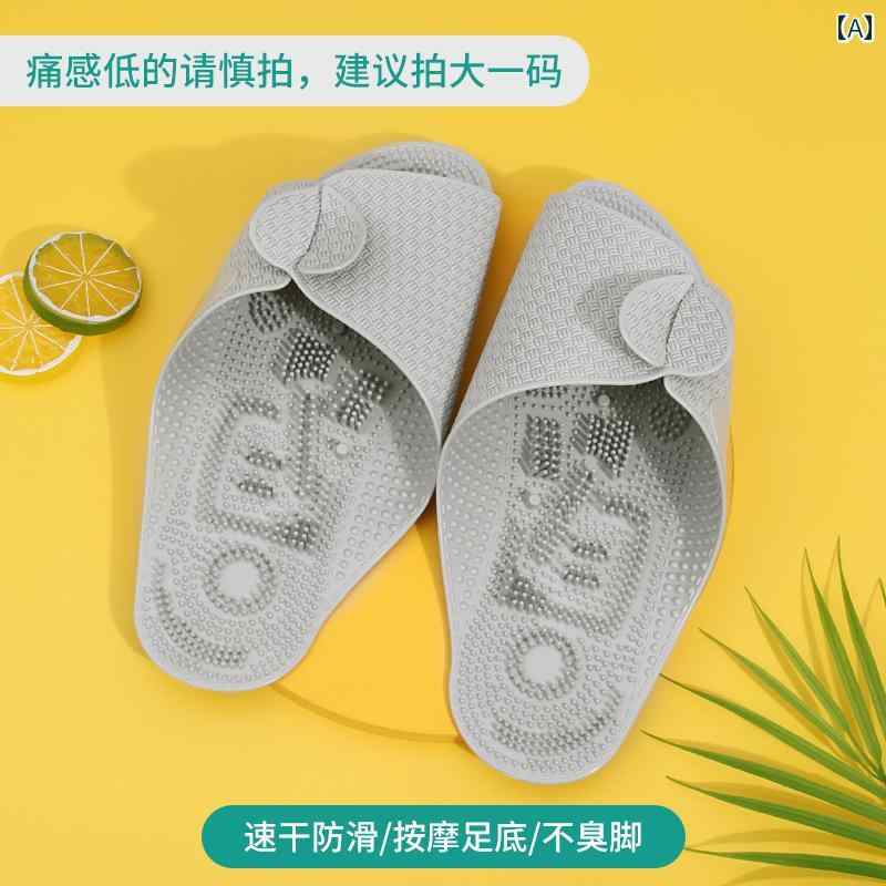 旅行時にも 携帯用 スリッパ Yaolin 取り外し 可能 ポータブル 旅行 スリッパ 女性 Ins 潮 薄 底 ホーム 浴室 バスな マッサージ サンダル