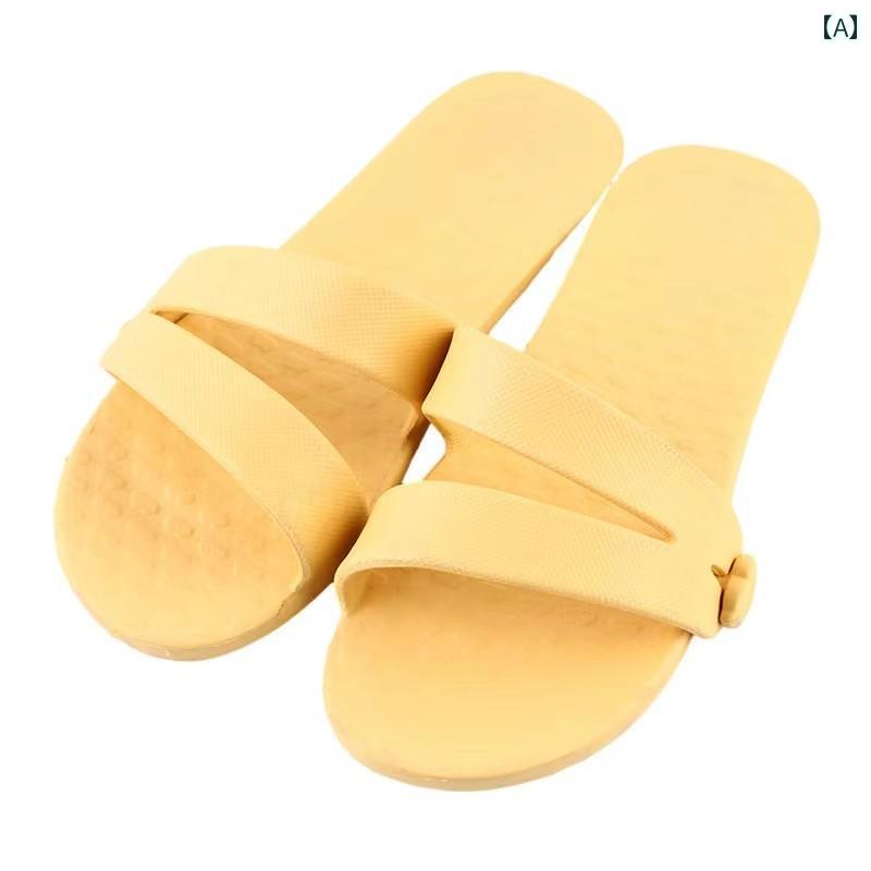 旅行時にも 携帯用 スリッパ 旅行用 ポータブル スリッパ 折りたたみ 式 出張 収納 ホテル バス ルーム 滑り止め ビーチ サンダル 取り外し 可能