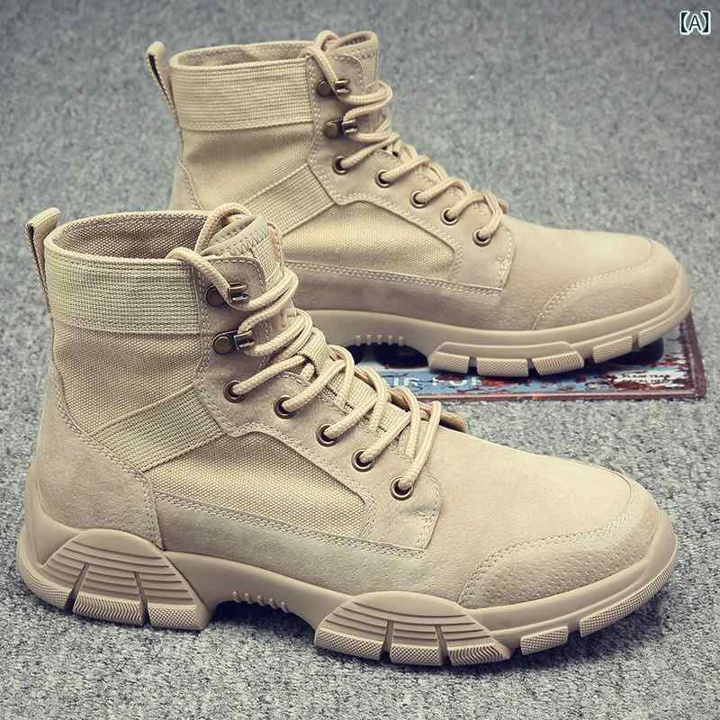 ロッククライミング シューズ アウトドア ハイキング シューズ メンズ ハイカット 滑り止め 防水 革 春..