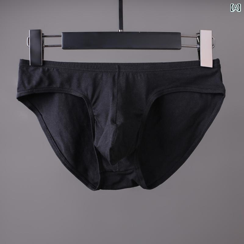 フィット感抜群の メンズ ブリーフ 綿の メンズ 下着 タイト ローウエスト 通気性 凸型 ポーチ ブリー..