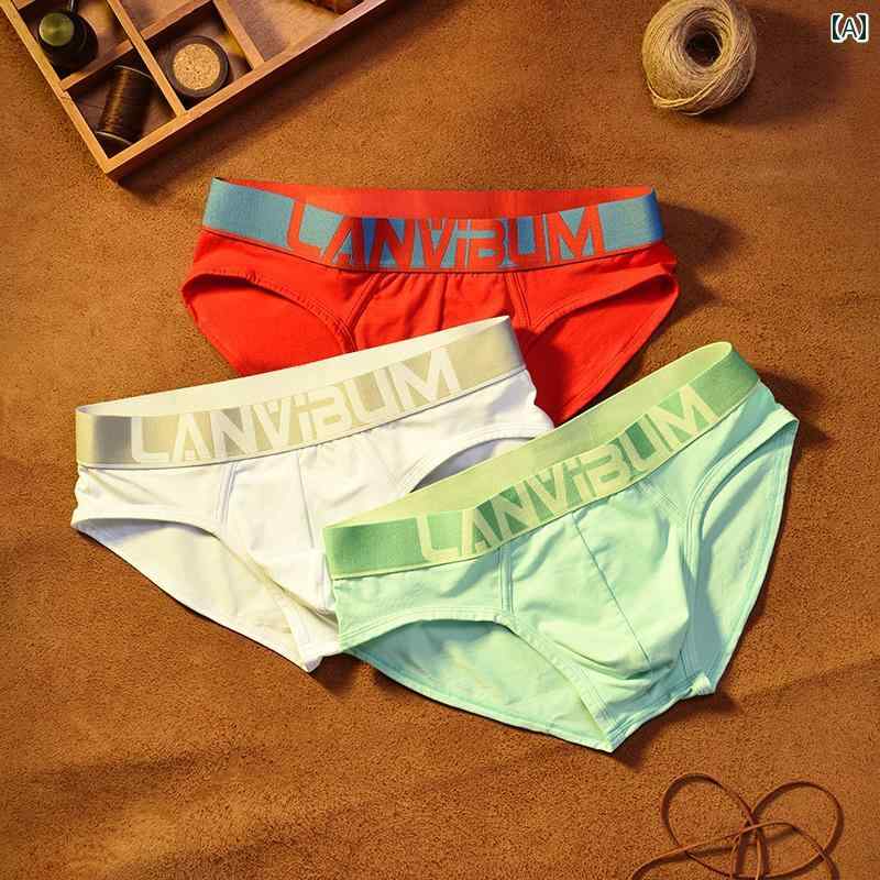 フィット感抜群の メンズ ブリーフ メンズ 2024年 ホット セラー ファッション ブリーフ 綿 ローウエスト セクシー スポーツ ボーイズ パンツ ショーツ