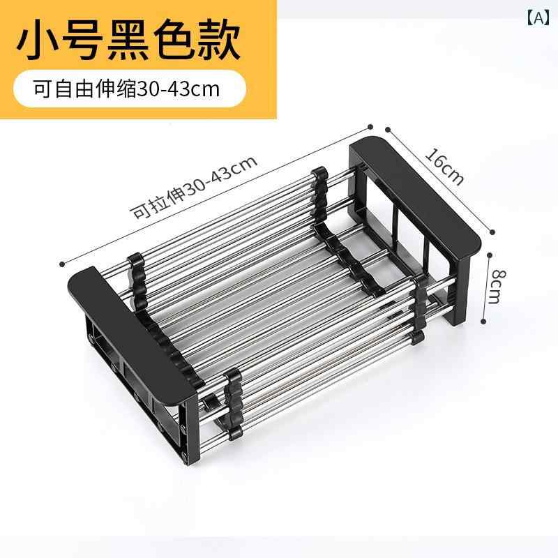 キッチン 収納 ラック 快適 食器や 皿用の 収納 式 キッチンシンク ラック 排水 シンク 口 ブルー 用品