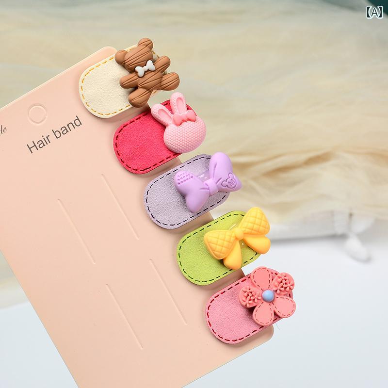 女の子用 ヘアアクセサリー キッズ パパ ラル ベビー ヘア クリップ 韓国 ミニ BB 女の子 子供用 アク..
