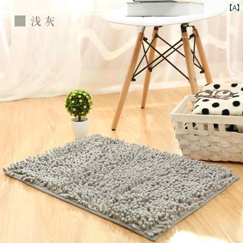 バスマット バスルームに シェニール 浴室 吸収性 フロア マット トイレ 滑り止め 足 玄関 ドア カー ペット ホーム