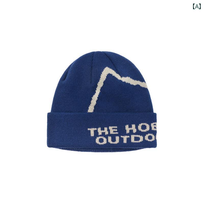 女性用 ニット 帽 帽子 THE HOBOO アウトドア 四川省 登山 ウール 帽子 レディース 冬 暖かい ニット 帽 メンズ 防寒(4)