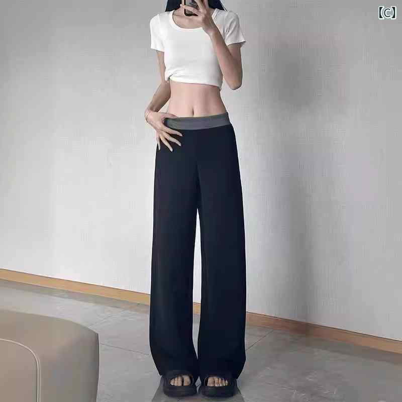 快適 スウェット パンツ レディース 女性用 ワイド レッグ パンツ 春秋 スポーツ ...