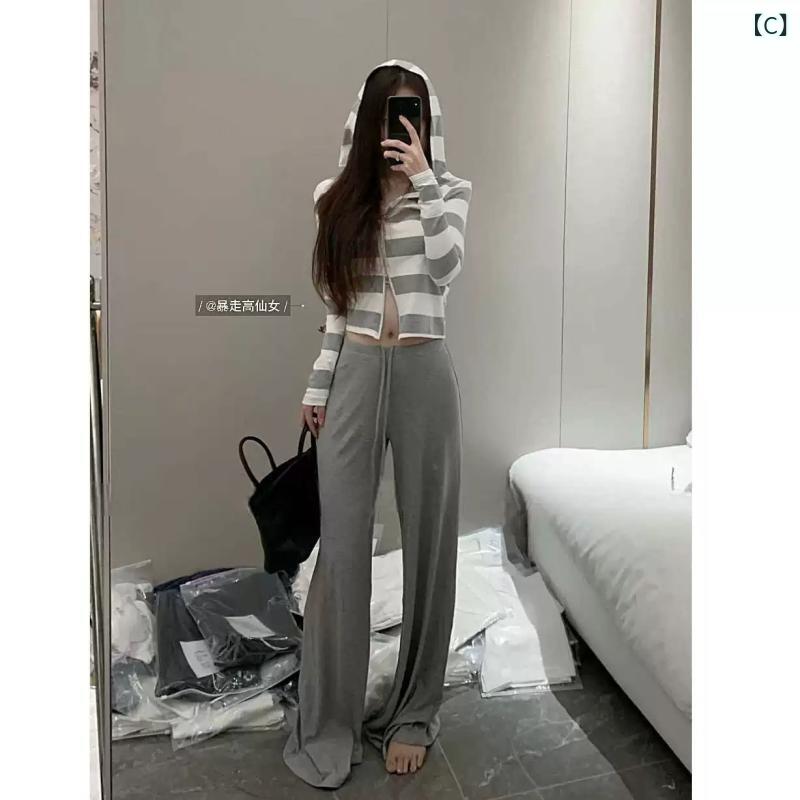 快適 スウェット パンツ レディース ハイレグの フェアリー 身長 175 cm グレーの ...