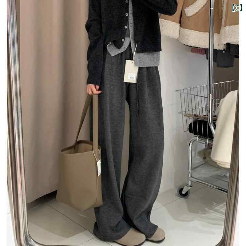 快適 スウェット パンツ レディース もち米 パンツ 2025 スウェットパンツ 太め mm...