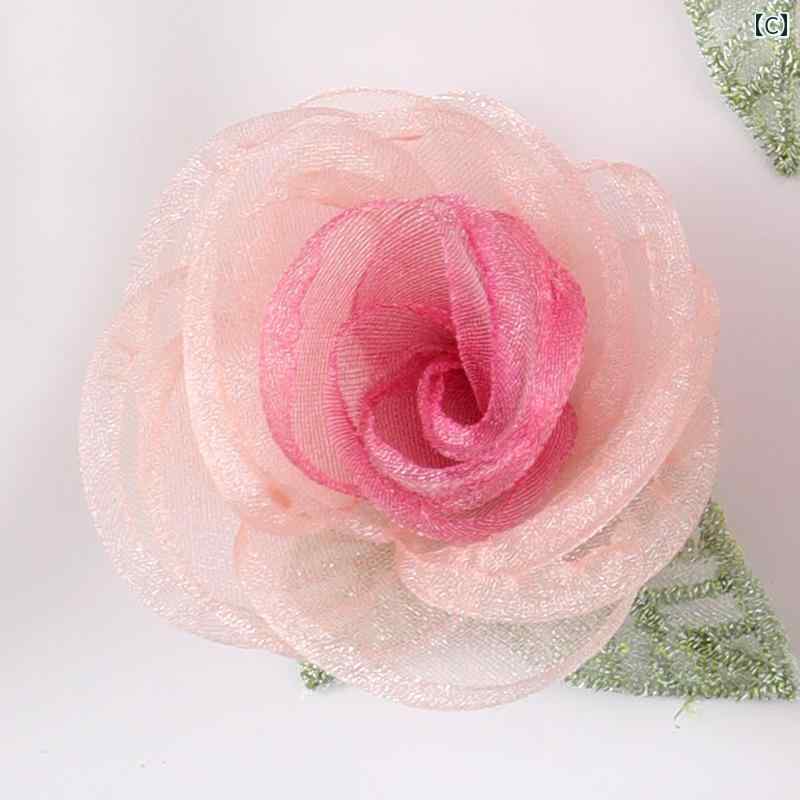 かわいい ブローチ コサージュ Alibabaの 高級 パール 糸 花びら 洗濯 フェアリー...