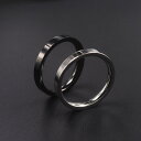 チタン リング 滑らかで シンプル メンズリングな 個性 イン ファッション シングルテール リング チタン スチール 色褪せにくい レディース