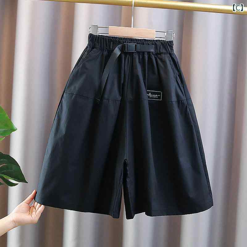 女の子用 おしゃれ ショート パンツ 女の子 綿 キュロット 夏の 薄手 2024 スタイ...