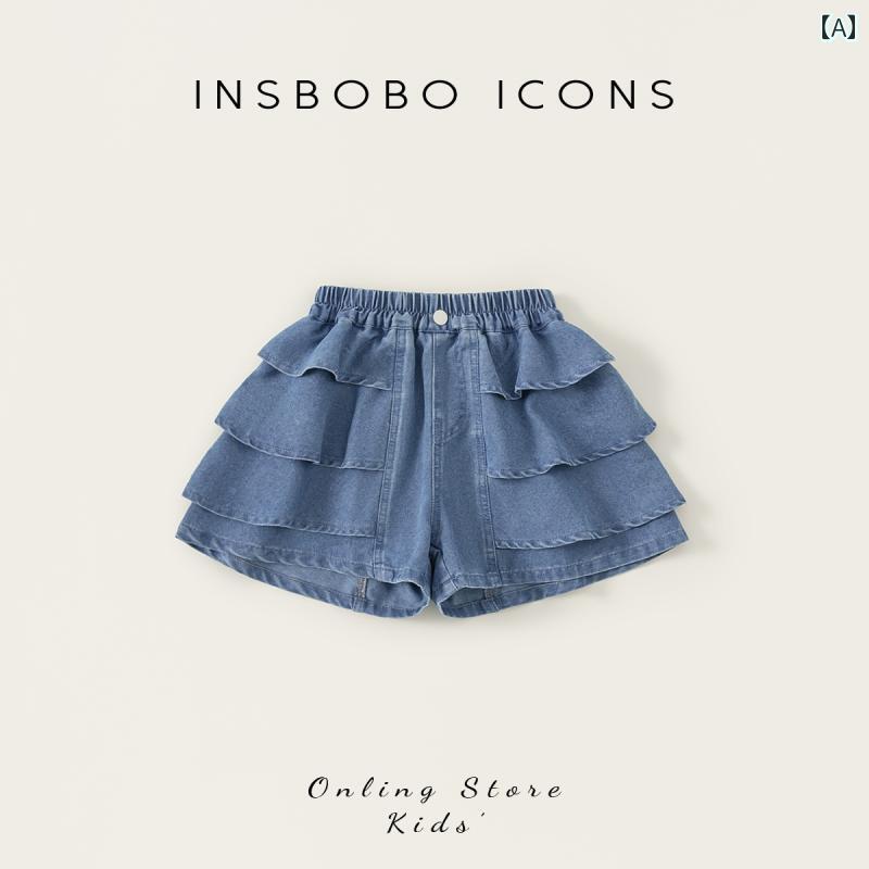 女の子用 おしゃれ ショート パンツ 女の子 ショート パンツ 子供用 2025夏の ジーンズ 薄手 夏 かっこ..