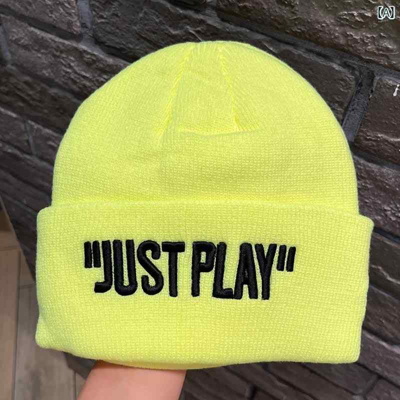 子供用 ニット帽 帽子 秋冬 子供用 帽子 男の子 おしゃれ レター ド ニット 帽向け ヒップ ホップ プルオーバー ウール