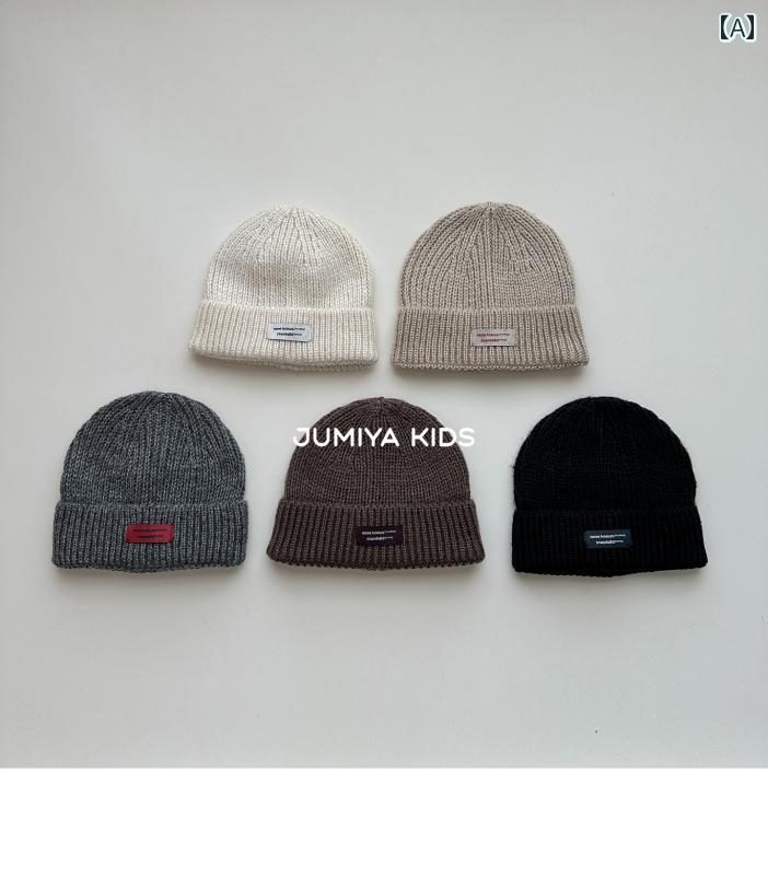 子供用 ニット帽 帽子 チル スタイル 子供用 ウール 帽子 秋冬 プルオーバー ベビー ストリートウェア ..