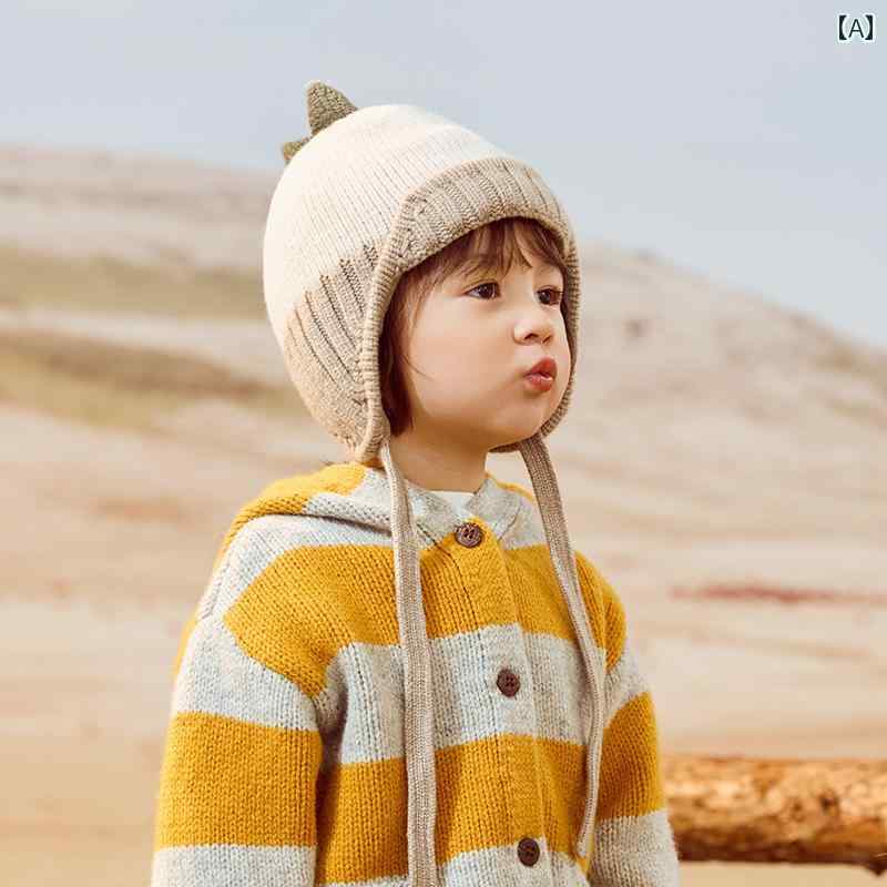 キッズ用 ニット帽 帽子 ベビー 帽子 子供用 ウール 秋冬 男の子 耳あて 女の子 ニット プルオーバー 暖かい 冬