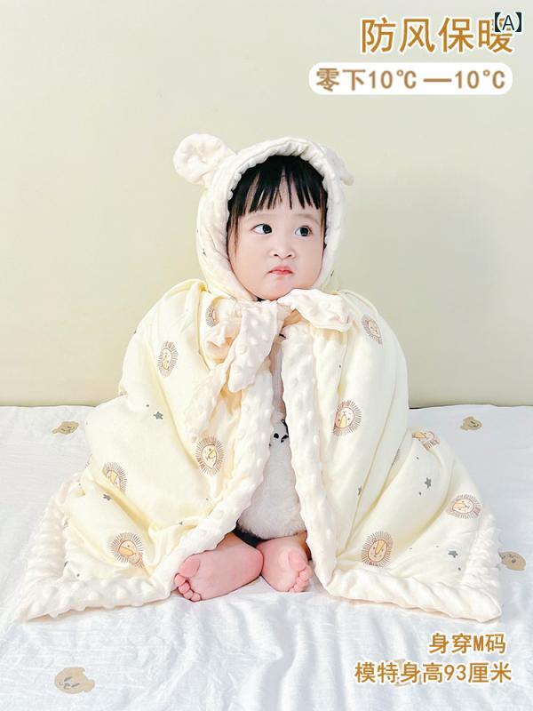 キッズ用 マント ドイツ製 ベビー用 お出かけ用 マント 防風 暖かい 厚手 綿 子供用 冬用 コート ショール