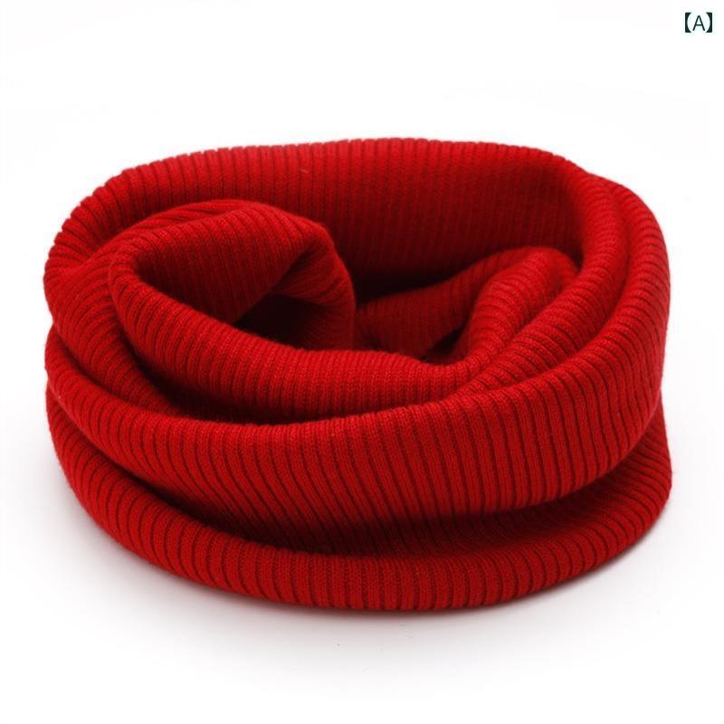 カジュアル ネック 冬 暖かさの ニット ウール スカーフ プルオーバー ネック カラー 防風 防寒 プロテクション メンズと レディースの フェイク