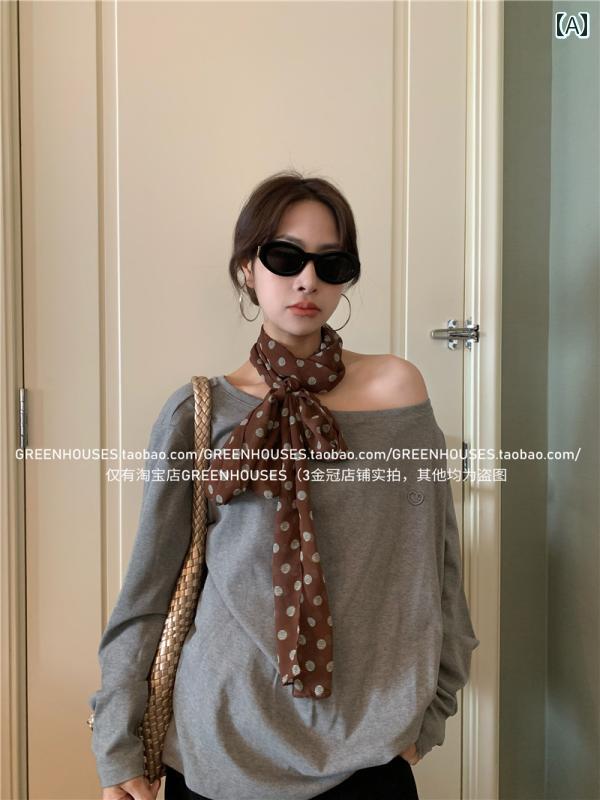 ハイセンス スカーフ リボン GREENHOUSES 2025 春夏の ドット シルクスカーフ プリント 高級 ネック ヘ..