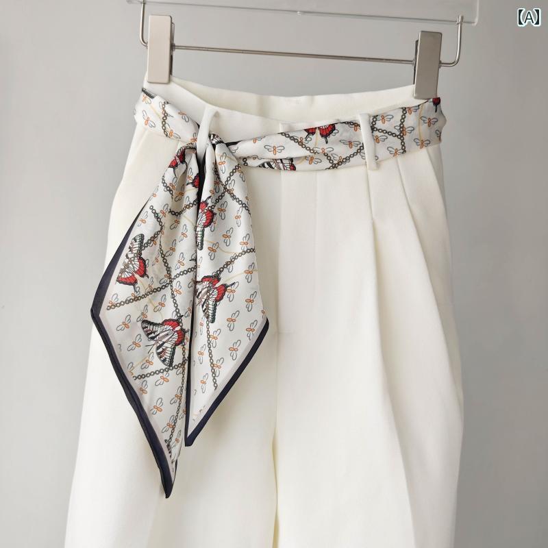 ハイセンス スカーフ リボン ロングス モール シルクスカーフ ベルト レディース 2025 新型 ネクタイ ..