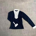 乗馬 ウェア スリム フィット 女性用 乗馬用 長袖 Tシャツ 大人用 子供用 騎士 服 競技用 乗馬 用品 TNS 馬具 02