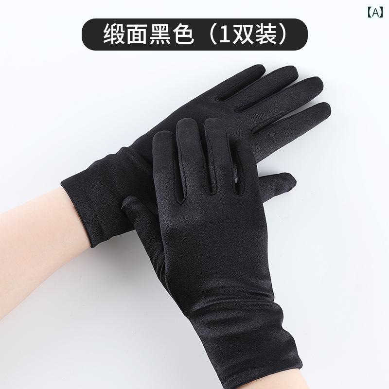 レディース 手袋 カジュアル 宝石 店の ショッピング ドな ラインストーンの 時計の 写真 撮影 高級 黒..