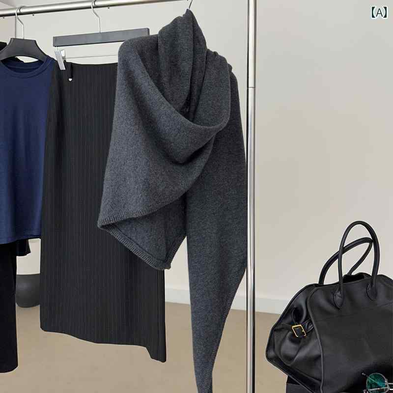 ショール レディース スカーフ 韓国 東大門の 秋冬 シンプルで スタイリッシュな 古風お 金 カジュアル 大きい 三角形の スカーフ ショール マント