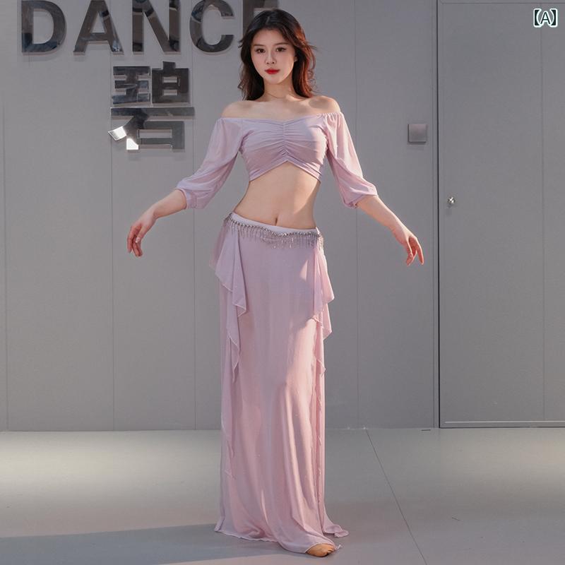 ダンス 衣装 ウェア 2025年 ベリーダンス 水 糸 トレーニング 服 オリエンタル ダンス パフォーマンス ..