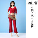 ダンス 衣装 ウェア ベリーダンス セット 春夏 フェアリー 衣装 女性 練習 服 オリエンタル 初心者 魅惑的