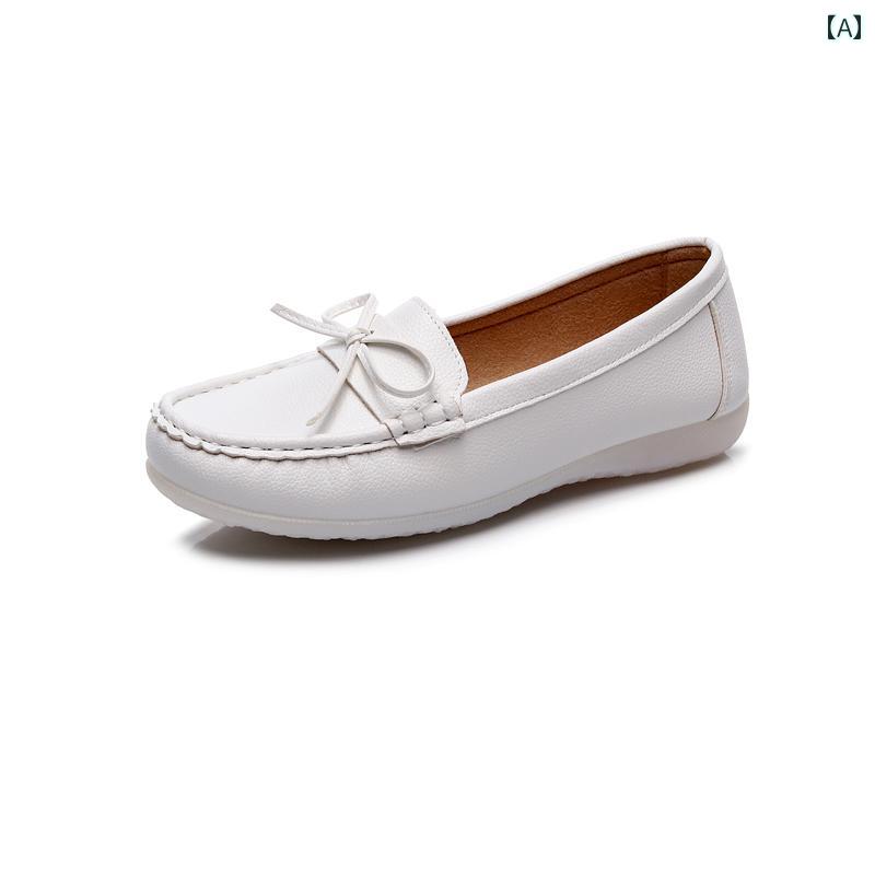 ナースシューズ 婦人 クッション オール ホワイトの ナースシューズ 医療 専門家向け 作業 靴 春に ぴ..