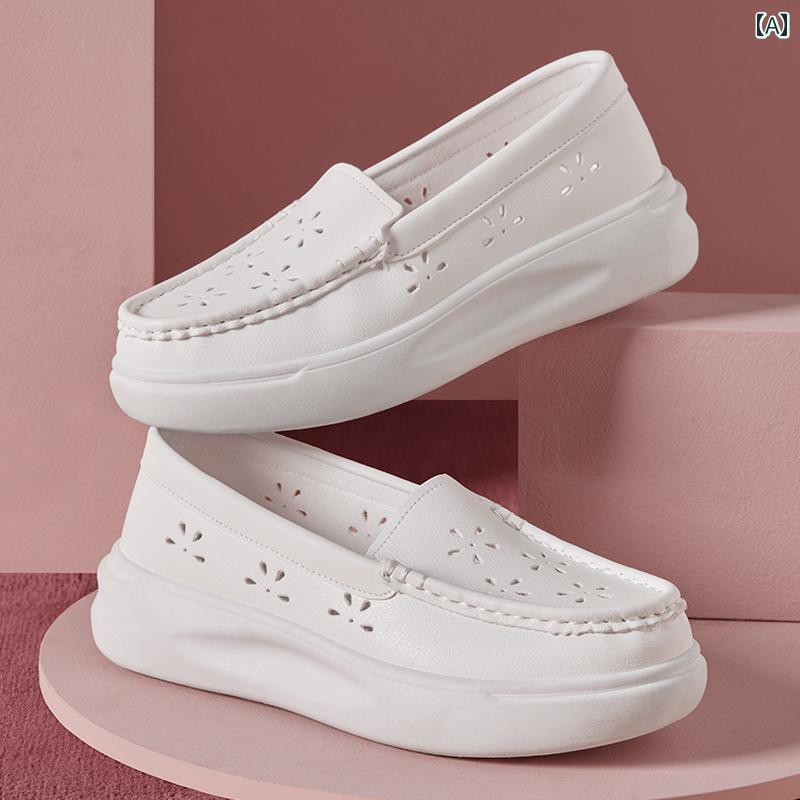 ナースサンダル シューズ 女性用 ナースシューズ 柔らかい ソール 通気性 滑り止め 踏んでも 疲れにく..