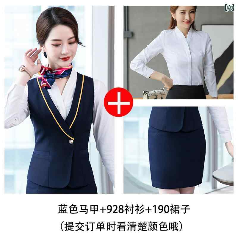 美容院 美容師 作業着 女性 高速 鉄道 係員 スーツ 女性 中国 南方 航空 スチュワーデス 制服 高級 プ..