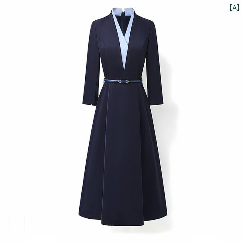 レディース ビジネス スーツ スカート ドレス 上品な の プロの ドレスの レディース 秋 高級 教師の 説明の 制服 通勤 スカート 着用 作業着