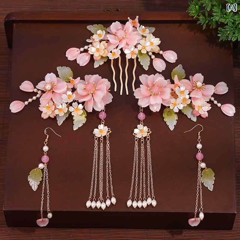 ヘアアクセサリー レトロ 漢服 アクセサリー ヘア ピンセット スーパー 仙 女 タッセル ピン ヘッド ド..